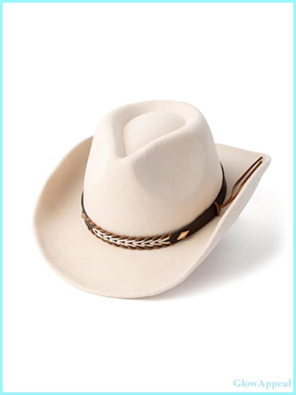 Western Cowboy Hat Felt Wide Brim Women Men Cowgirl Unisex